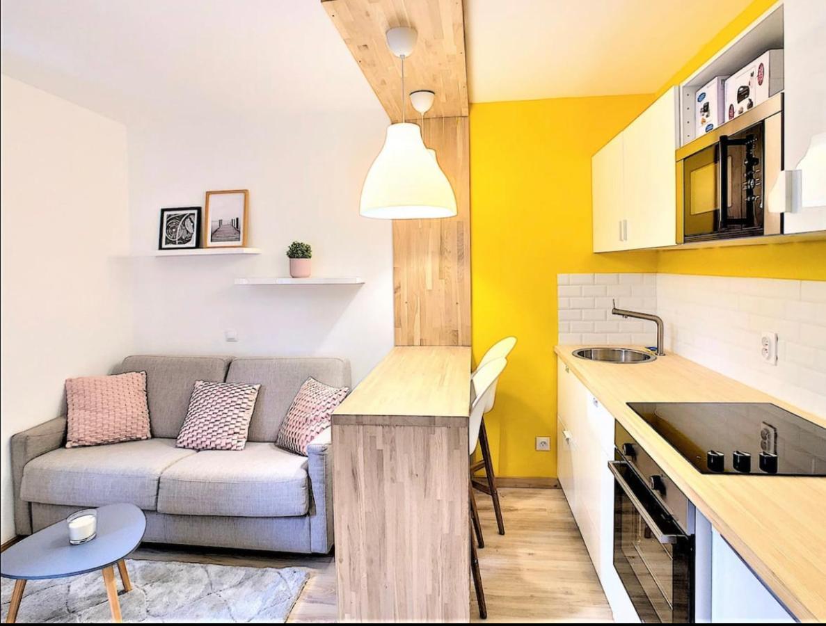 Centre Saint-Gervais Studio Jaune Moderne Proche Telecabine 2 Pers Exterior photo