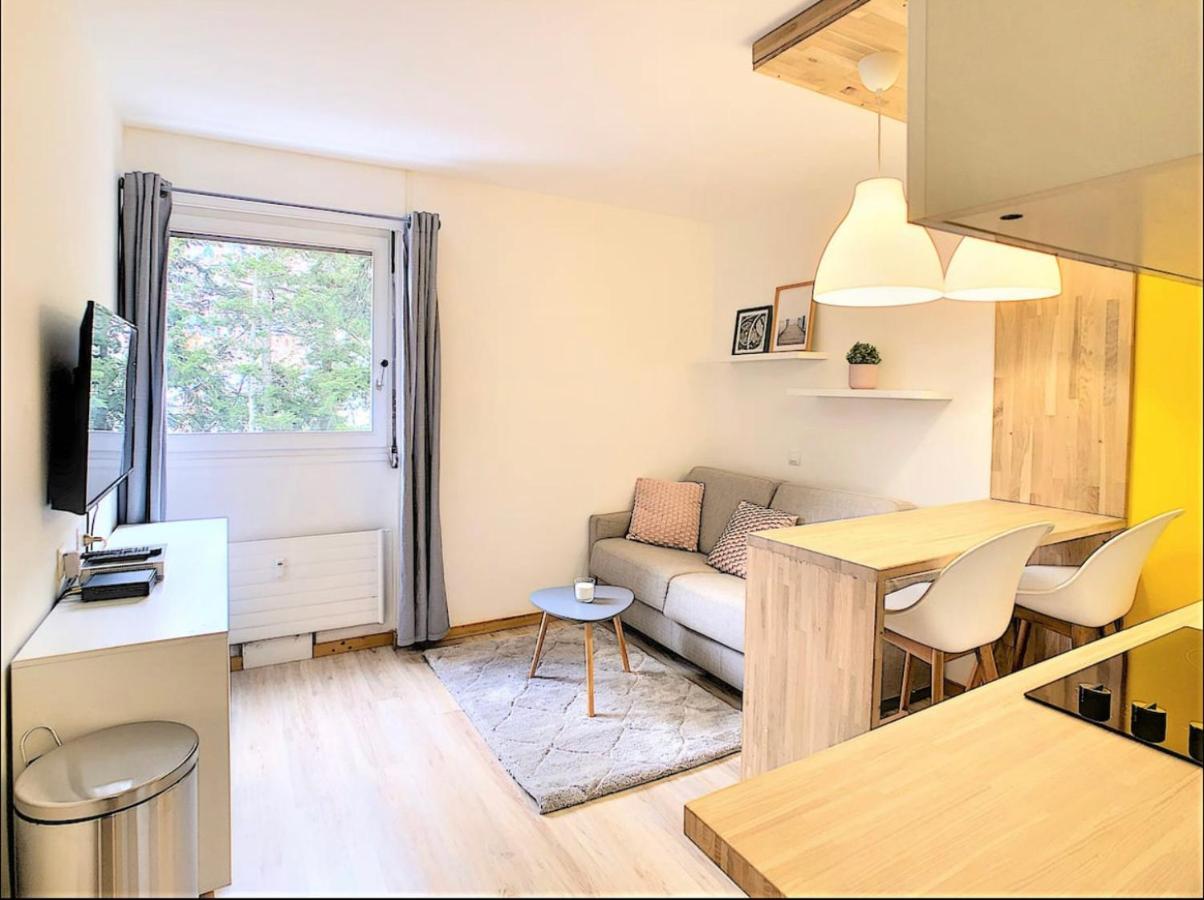 Centre Saint-Gervais Studio Jaune Moderne Proche Telecabine 2 Pers Exterior photo